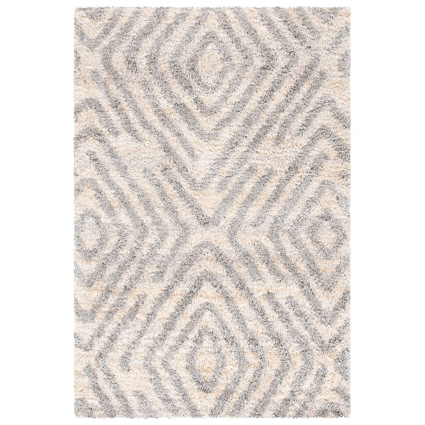 Bungalow Rose Bakker Geometric Cream/Gray Area Rug & Reviews Wayfair